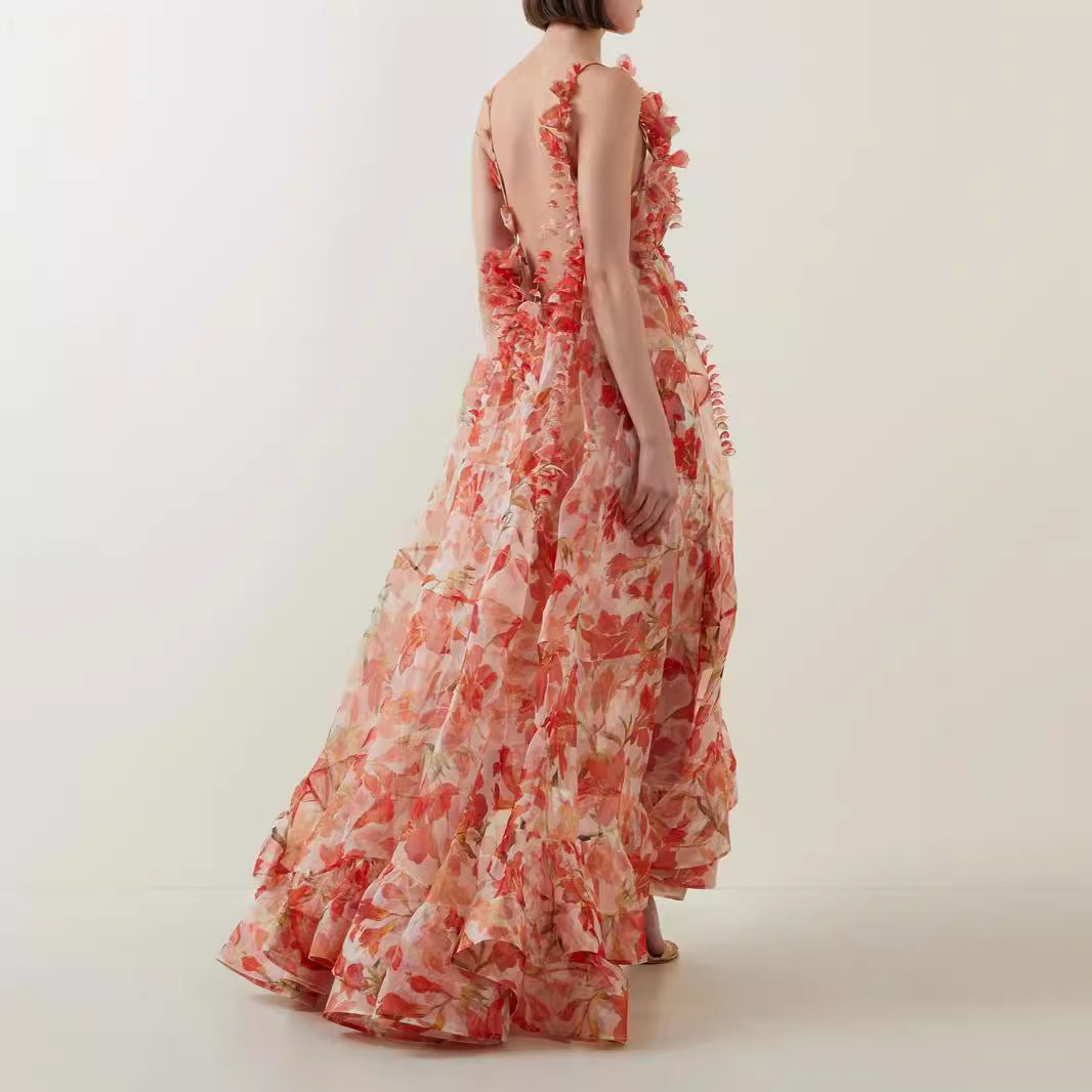 Vaagoon Silvia Deep V Neck Sleeveless Summer Dress