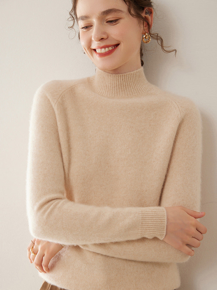 Vaagoon Cashmere Crest Turtleneck Sweater