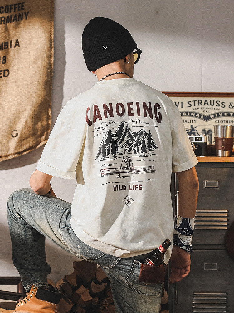 VAAGOON Canoeing Wild Life T-Shirt