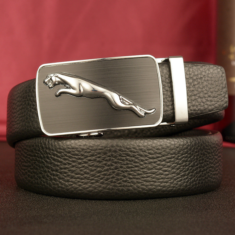 VAAGOON Genuine Leather Automatic Buckle Belt