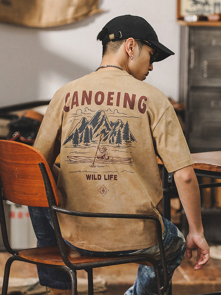 VAAGOON Canoeing Wild Life T-Shirt
