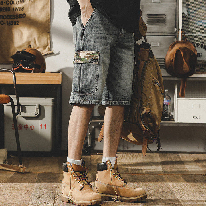 VAAGOON Shadow Cargo Denim Shorts