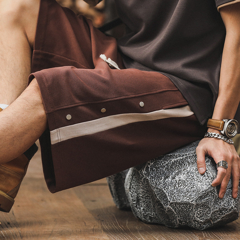 VAAGOON Dual-Tone Snap Shorts