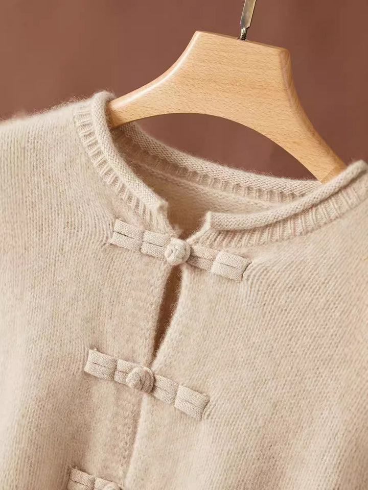 Vaagoon Retro Charm Cashmere Short Cardigan