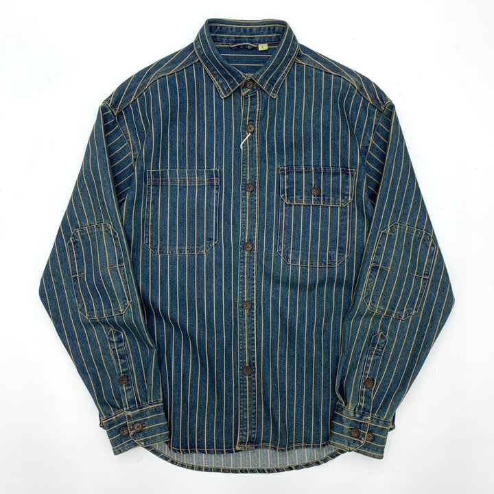 Vaagoon Blue Grid Retro Fit Shirt