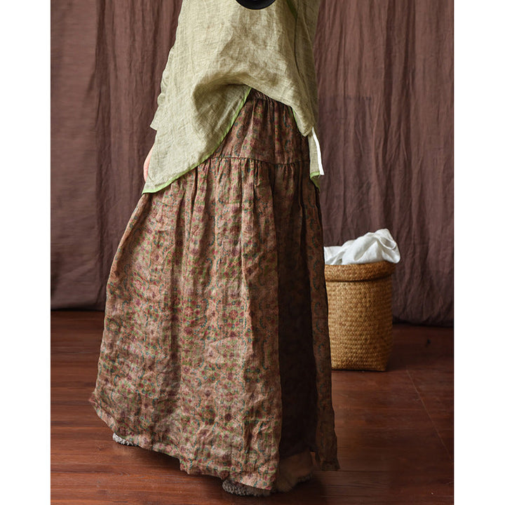 VAAGOON RETRO FLORA SKIRT