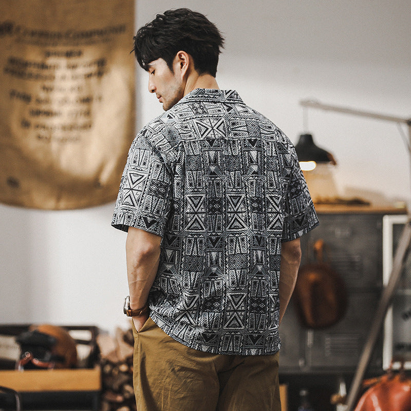 VAAGOON Tribal Pattern Shirt