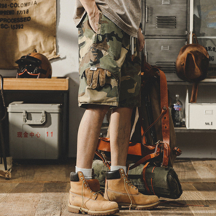 VAAGOON Urban Camo Badge Shorts