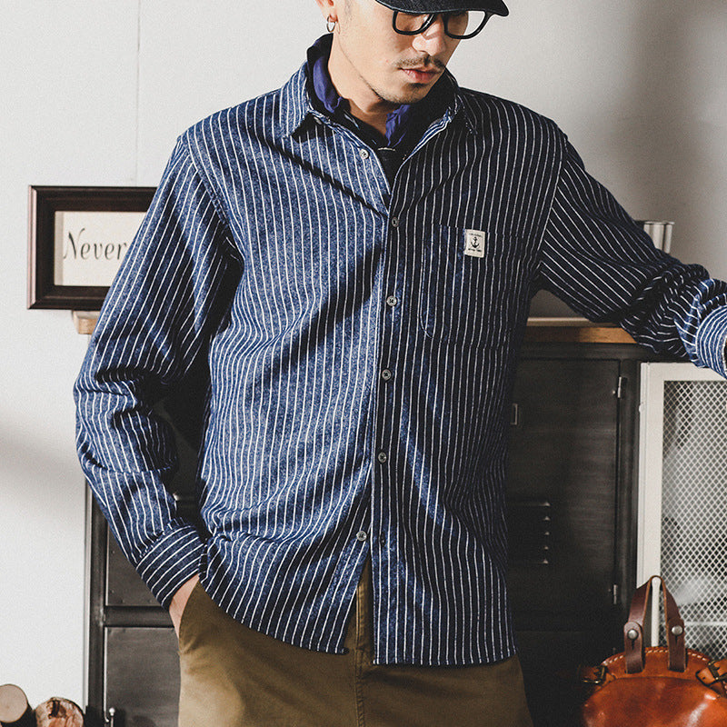 VAAGOON Deep Striped Overshirt