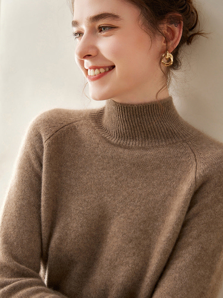 Vaagoon Cashmere Crest Turtleneck Sweater