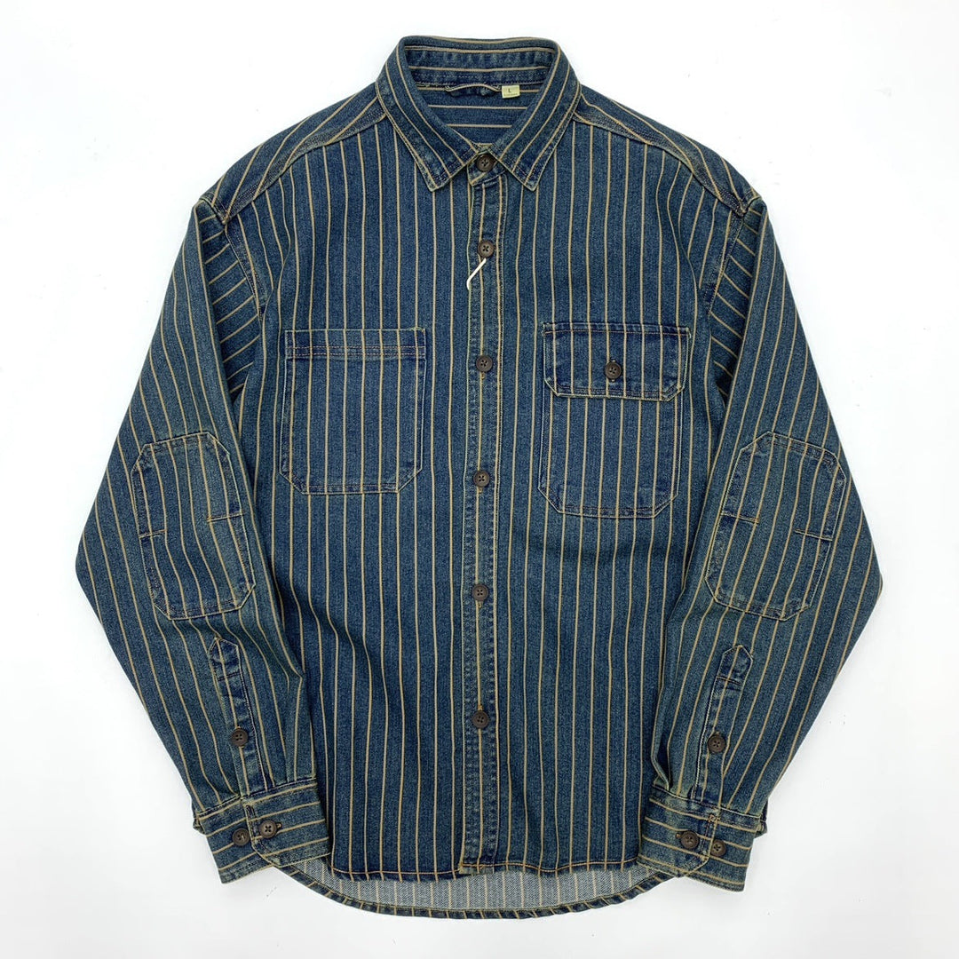 Vaagoon Blue Grid Retro Fit Shirt