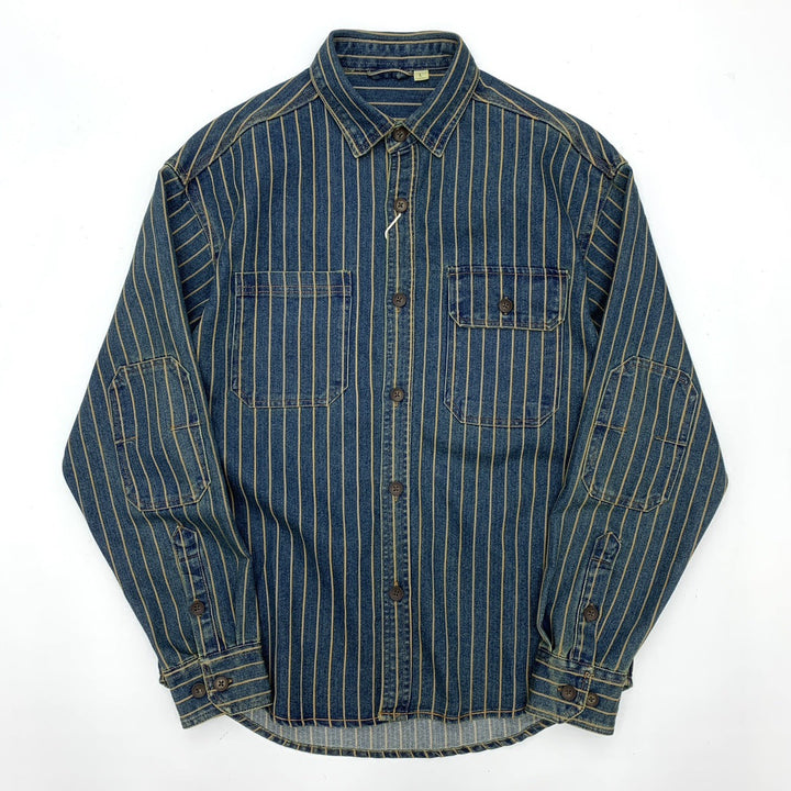 Vaagoon Blue Grid Retro Fit Shirt