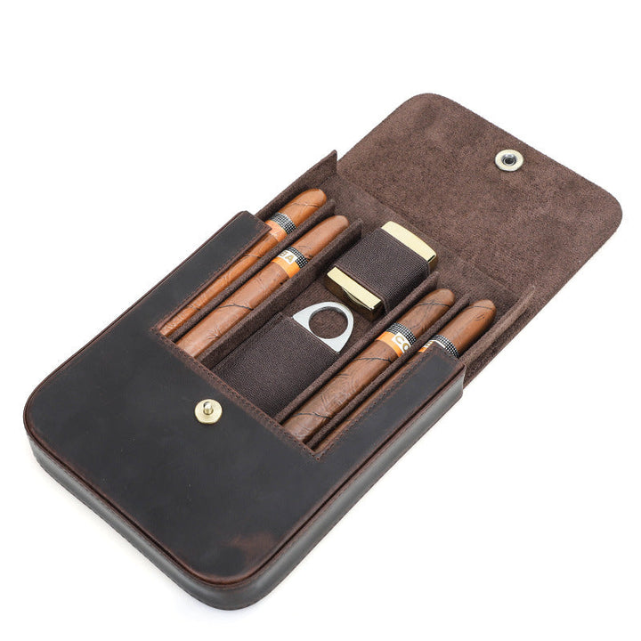 Vaagoon Havana Leather Cigar Case