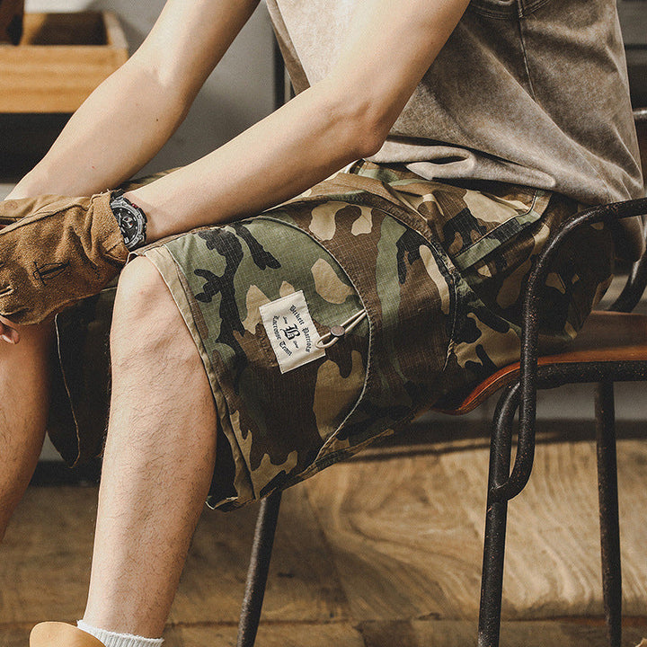 VAAGOON Urban Camo Badge Shorts