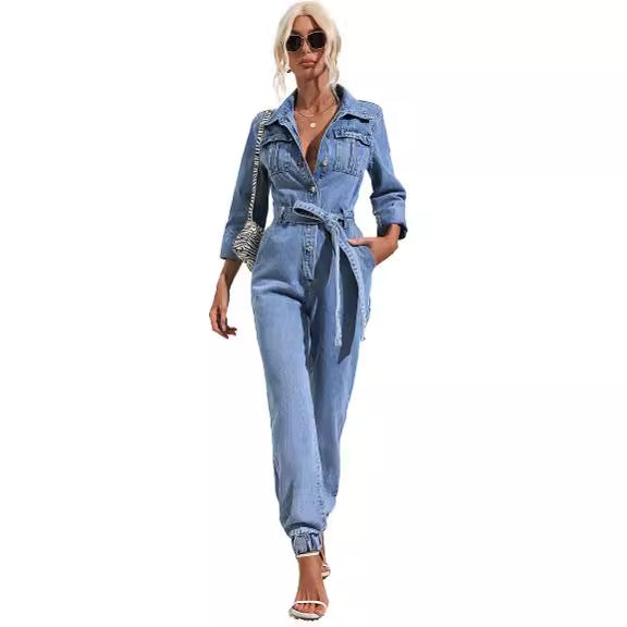 VAAGOON NORA DENIM OVERALL