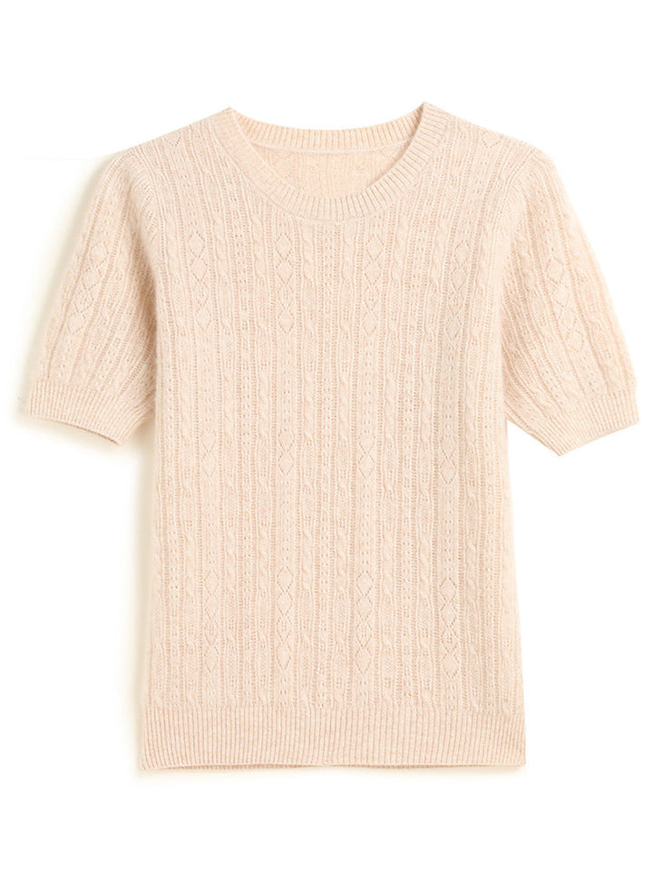 Vaagoon Cashmere Quarter-Sleeve Kazak