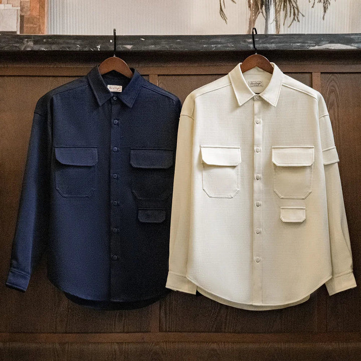 VAAGOON Men's Casual Long Sleeve Shirt