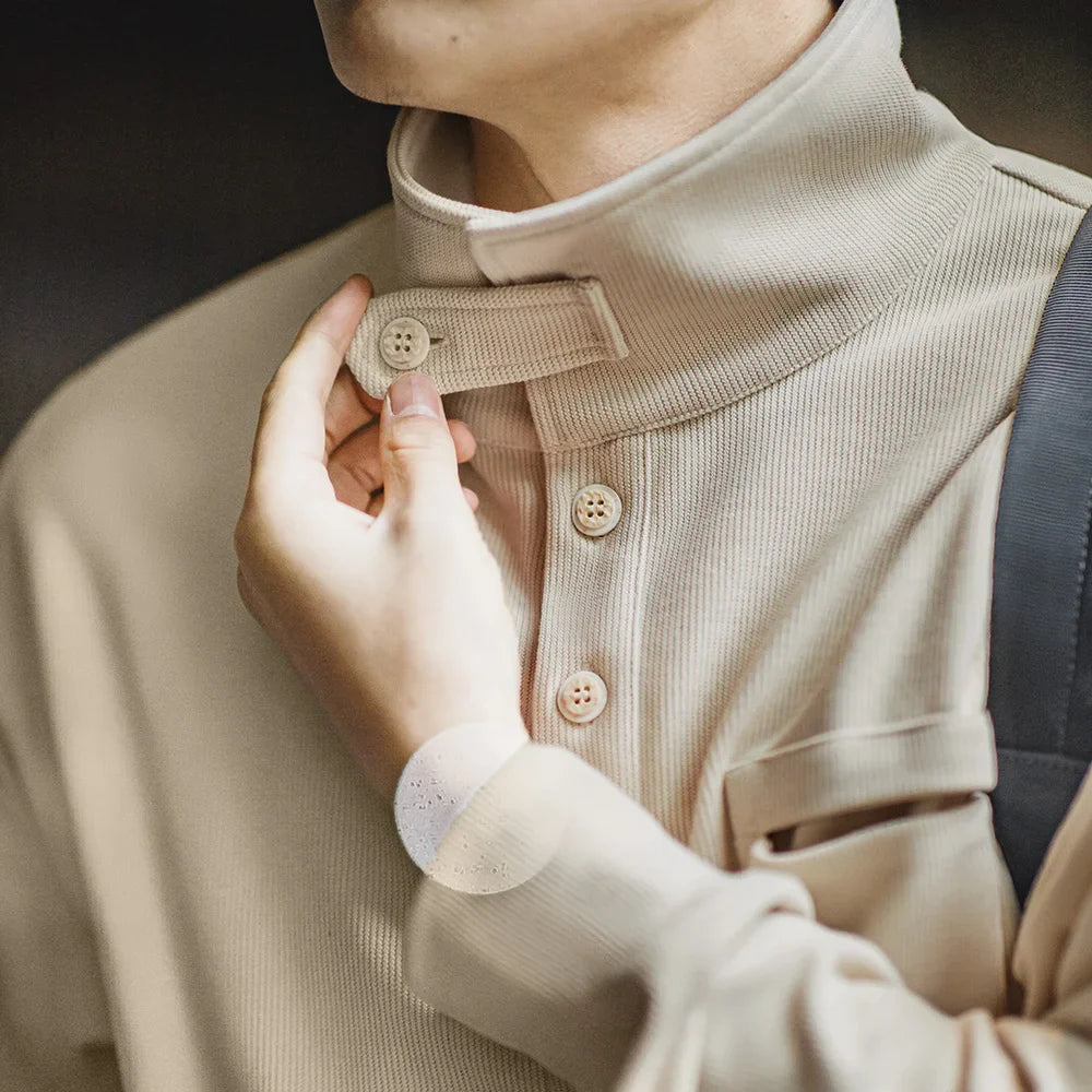 VAAGOON VINTAGE Half-Placket Sweatshirt