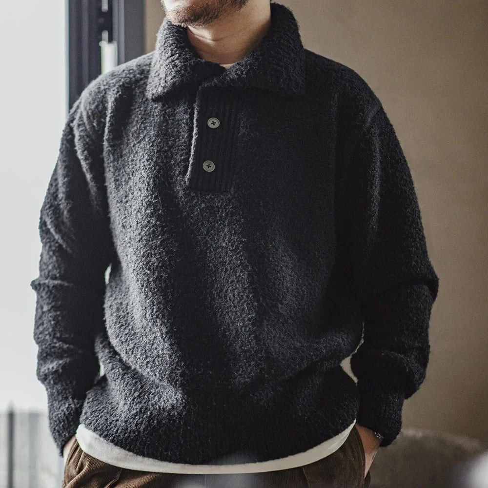 VAAGOON LOOP YARN POLO SWEAT