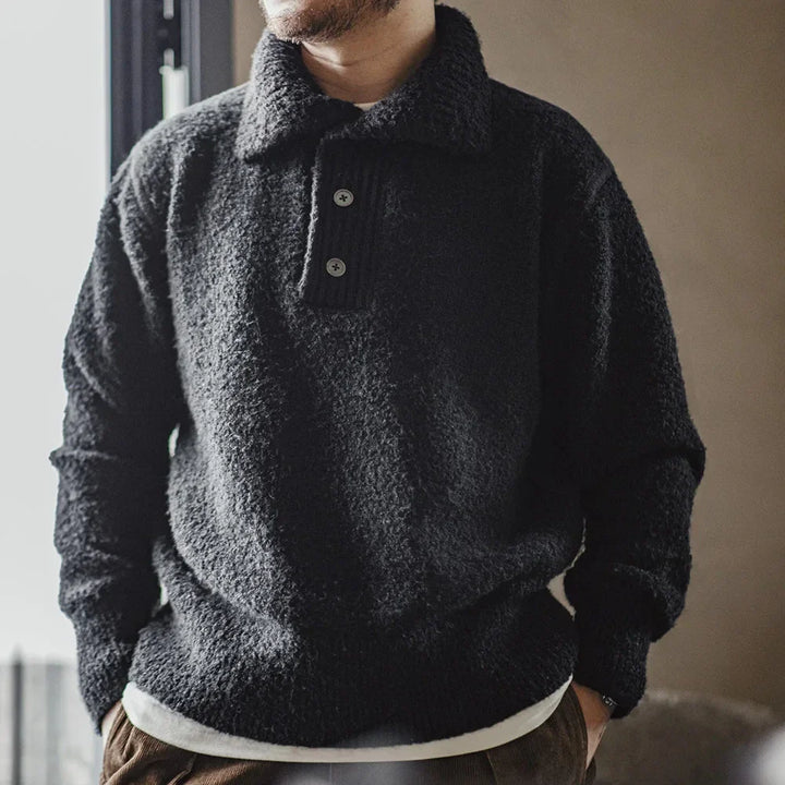 VAAGOON LOOP YARN POLO SWEAT