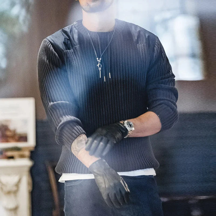 VAAGOON NAVY BOND SWEATER