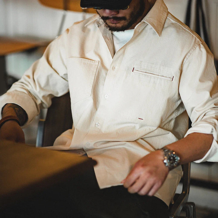 VAAGOON Retro French Work Shirt