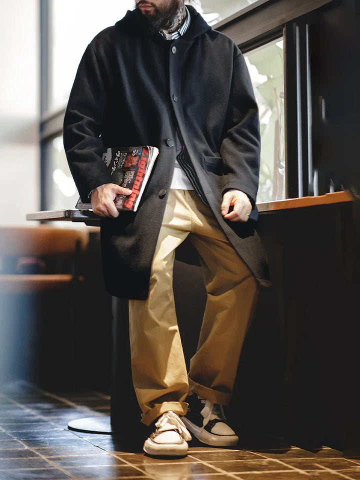 Vaagoon Wool-Fleece Vintage Coat