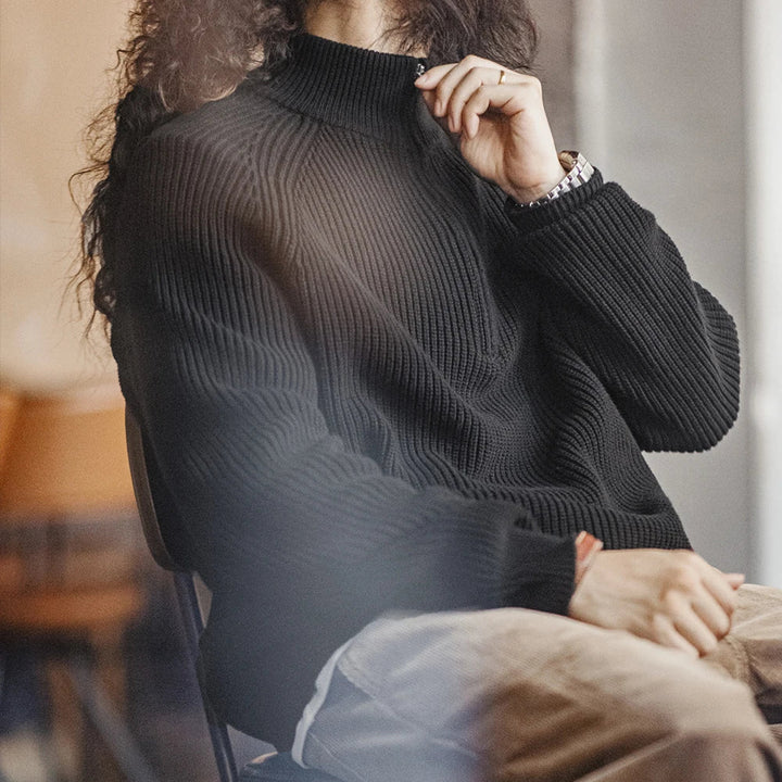 VAAGOON Vintage Half-Zip Sweater