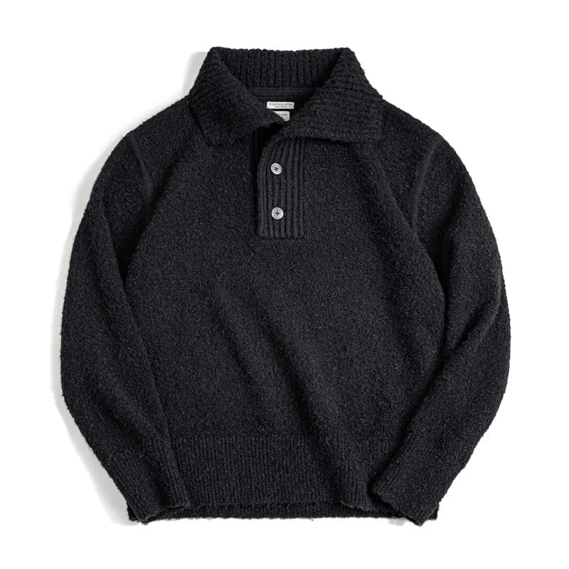 VAAGOON LOOP YARN POLO SWEAT