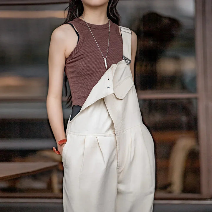 VAAGOON Vintage Casual Loose Jumpsuit