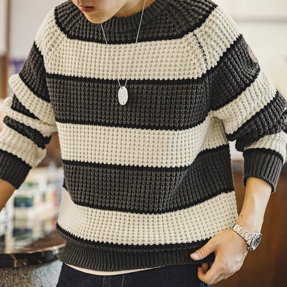 VAAGOON STRIPE KNITTED SWEATER
