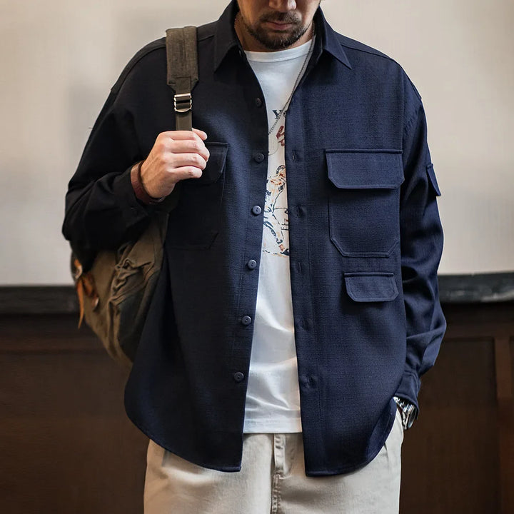 VAAGOON Men's Casual Long Sleeve Shirt