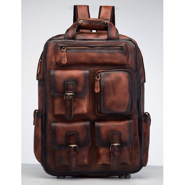 VAAGOON UNISEX LEATHER BACKPACK VGN6774