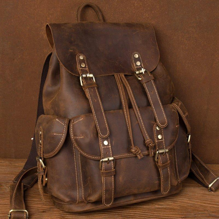 VAAGOON UNISEX LEATHER BACKPACK VGN6787